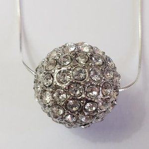 Disco ball necklace